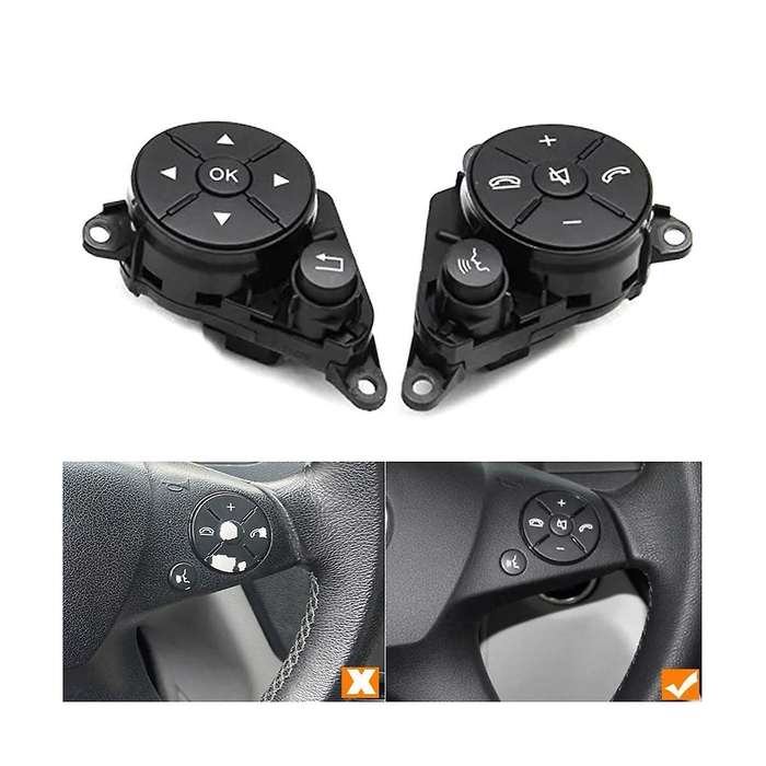 Car Steering Wheel Button Switch Cover Trim Kit for C E Class W204 X204 20482104519107 204821035191