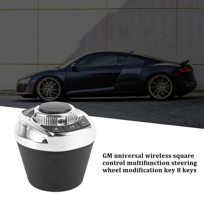 Car Steering Wheel Control Button with LED Light 8-Key Functions