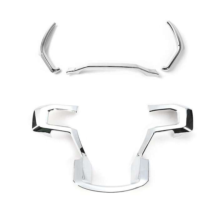 Car Steering Wheel Cover Frame & Dashboard Panel Cover Trim Kit for 2015-2020