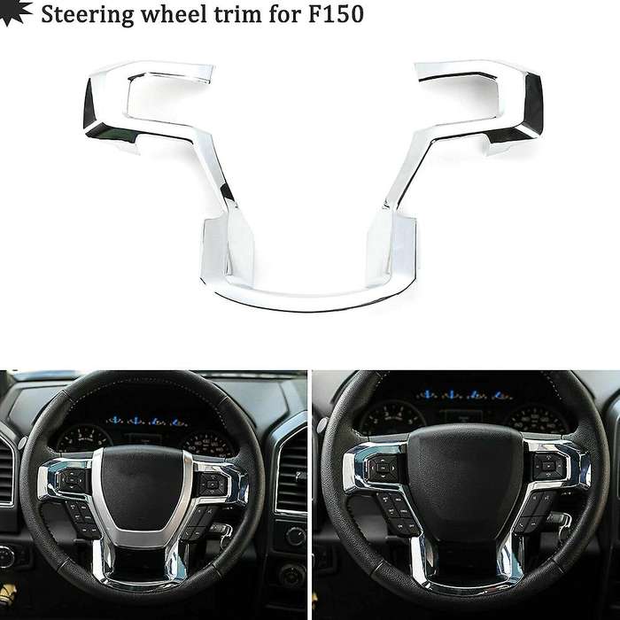 Car Steering Wheel Cover Frame & Dashboard Panel Cover Trim Kit for 2015-2020