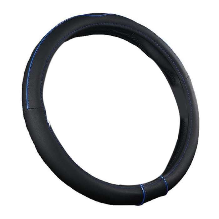 Car Steering Wheel Cover Steering Wheel for Interior Accessories 36-40CM (Black Blue)