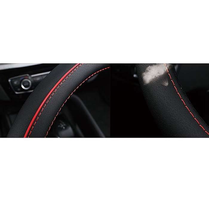 Car Steering Wheel Cover Steering Wheel for Interior Accessories 36-40CM (Black Blue)