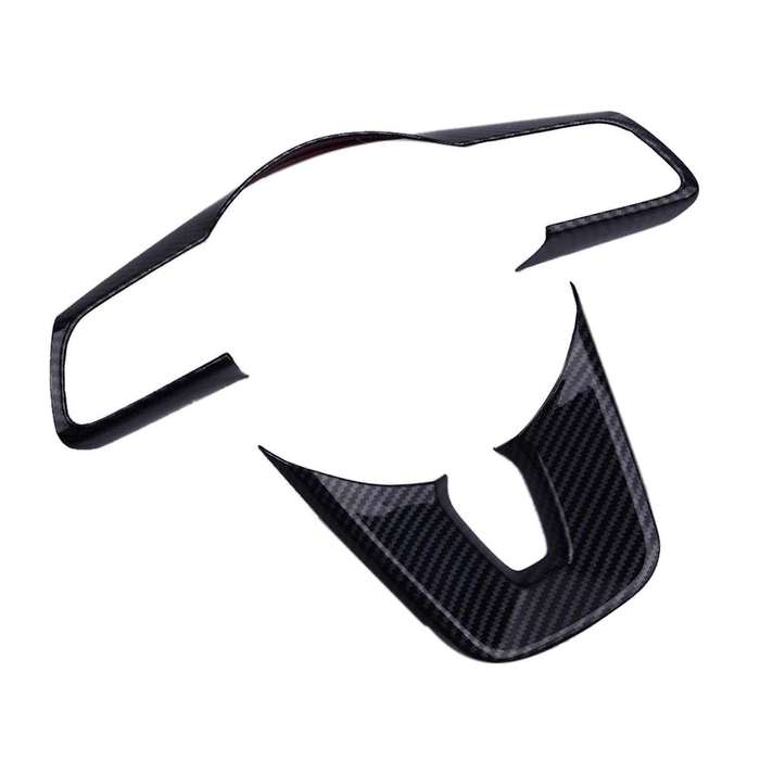 Car Steering Wheel Cover Trim Frame ABS Carbon Fiber Style for Forte Cerato 2019 Car Accessories