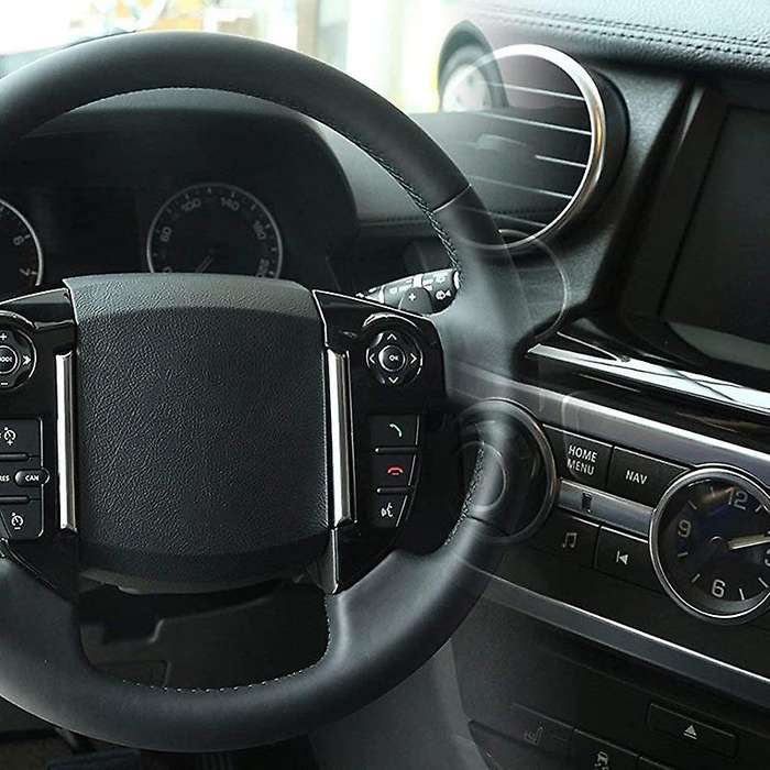 Car Steering Wheel Cover Trim Stickers for 4 LR4 2010-2016,for 2 2013-2015