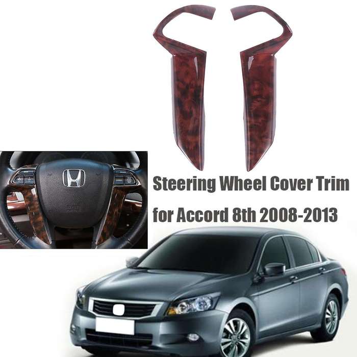 Car Steering Wheel Decoration Bezel Cover Trim Stickers for Accord 8Th 2008-2013 Car Mouldings Styli