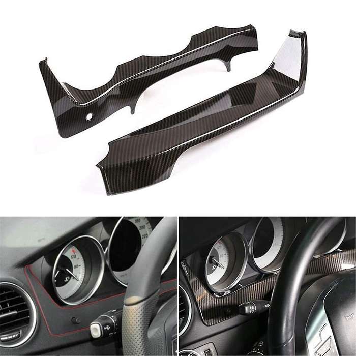 Car Steering Wheel Dashboard Panel Cover Frame Trim for C Class W204 2011 2012 2013