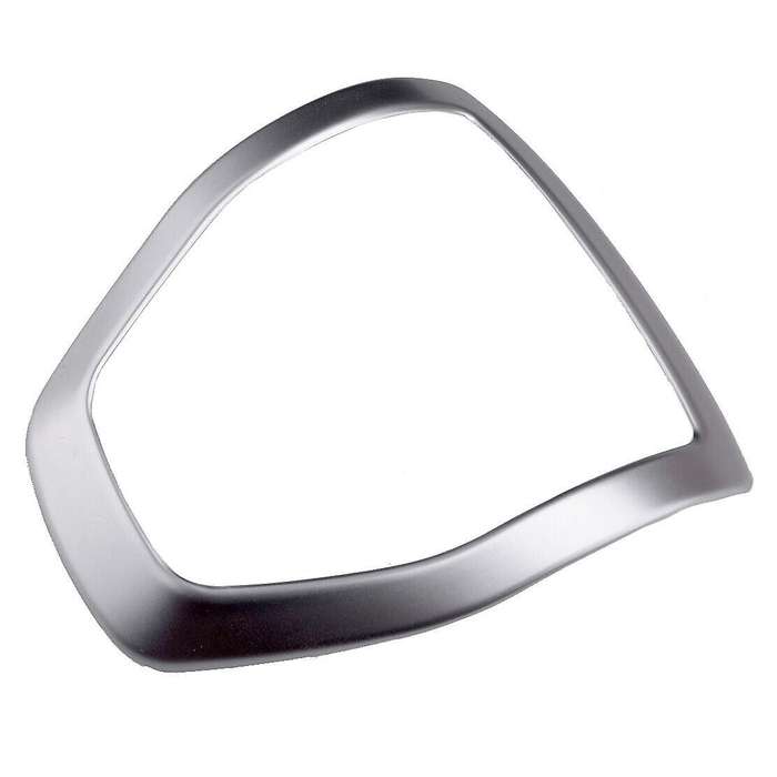 Car Steering Wheel Decoration Cover Trim Sticker for 2015 2016 2017 2018 2019, Silver