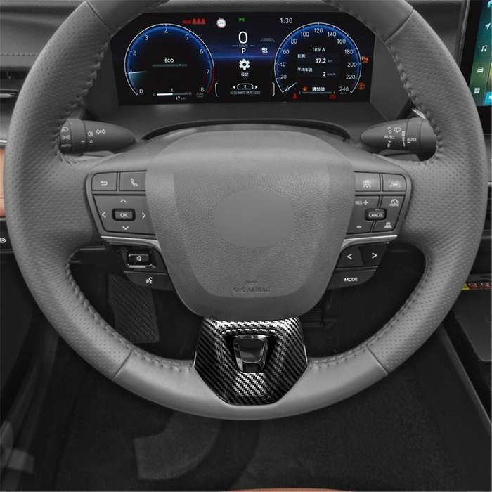 Car Steering Wheel Lower Cover Trim Moulding for 2024 2025 Accessories Carbon Fiber