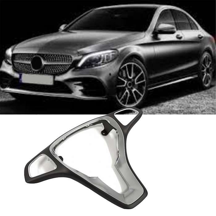 Car Steering Wheel Panel Cover for W176 W246 W205 W213 W218 W117 W292 W166 W447 W156 X253 W448 Mocha