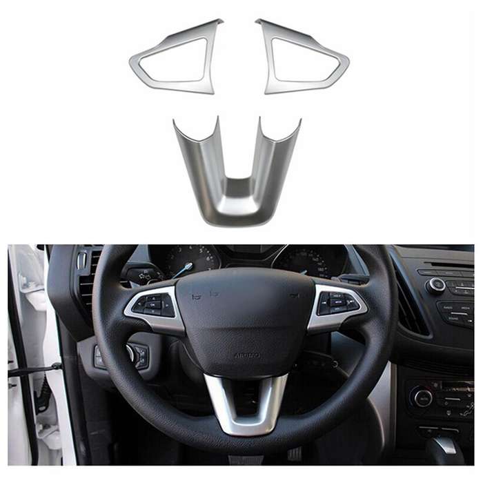 Car Steering Wheel Protection Cover Trim Sticker for Kuga Escape 2017 Accessories