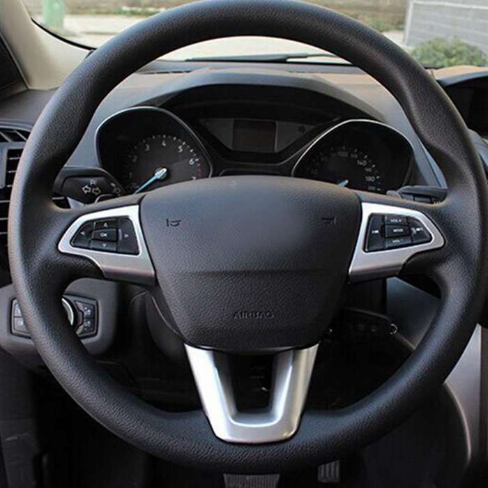 Car Steering Wheel Protection Cover Trim Sticker for Kuga Escape 2017 Accessories