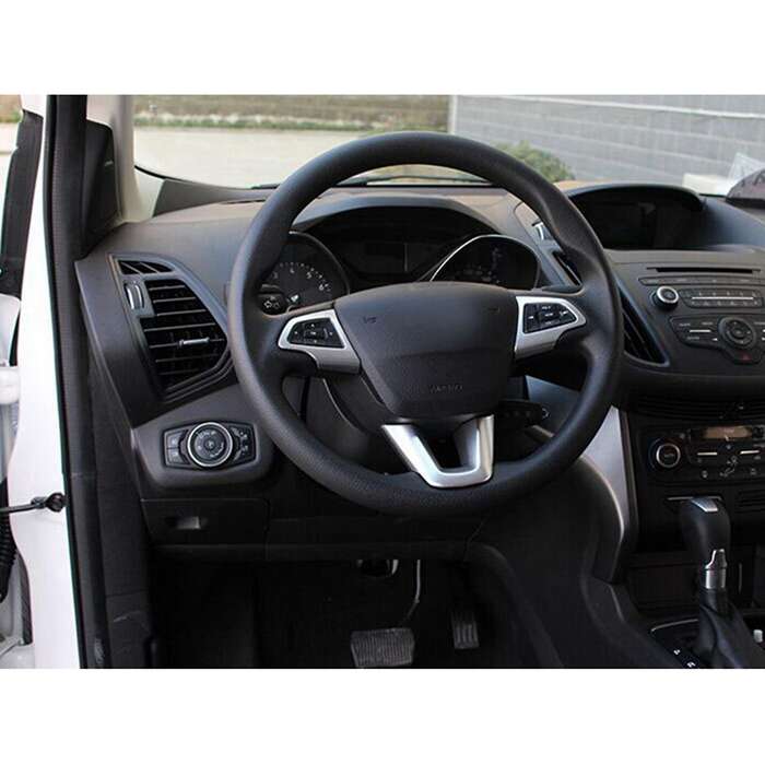 Car Steering Wheel Protection Cover Trim Sticker for Kuga Escape 2017 Accessories