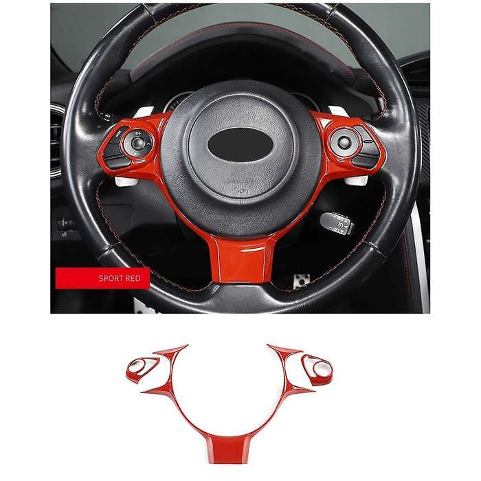 Car Steering Wheel Panel Decorative Frame Button Cover Trim for BRZ 86 2017-2021 Accessories, 3PCS
