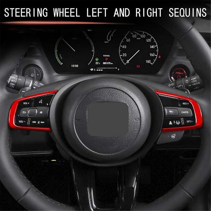 Car Steering Wheel Sequins Steering Wheel Trim Cover Steering Wheel Button Cover for Vezel Rv 2021