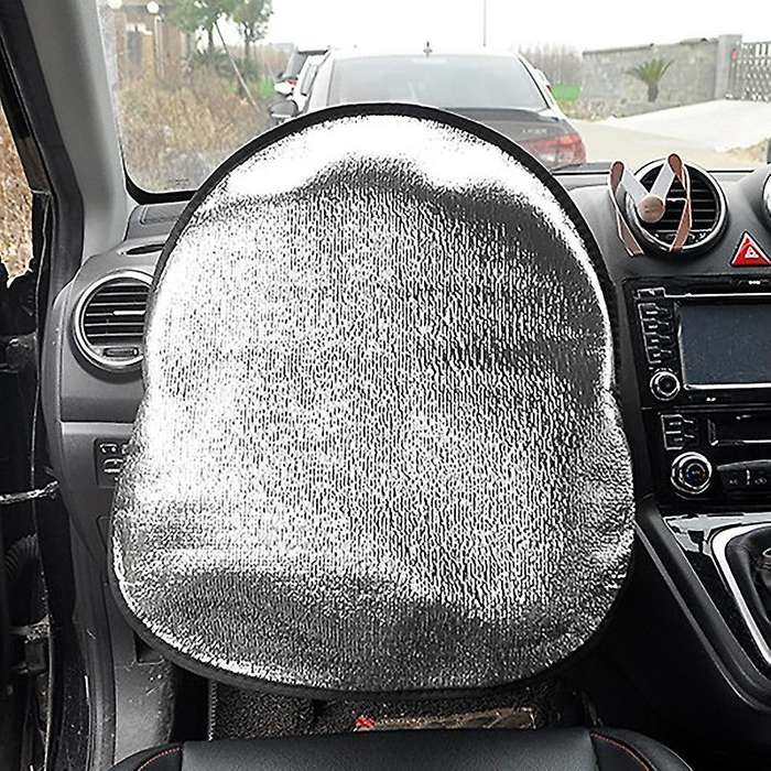 Car Steering Wheel Side Window Sunshade Pearl Cotton Steering Wheel Cover Sunscreen Insulation Elect