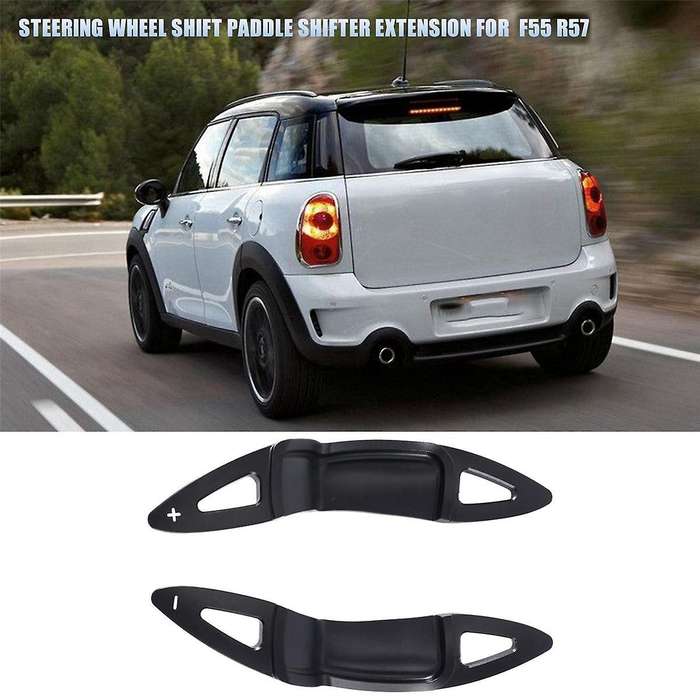 Car Steering Wheel Shift Paddle Shifter Extension for Mini F55 R57,black