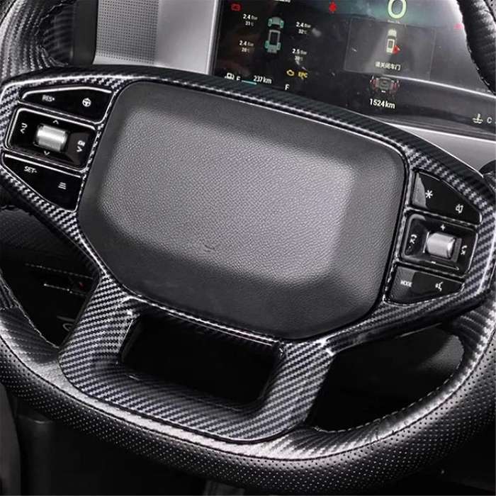 Car Steering Wheel Trim Fit for JETOUR Traveler 2023 Steering Wheel Decorative Frame Interior Acces