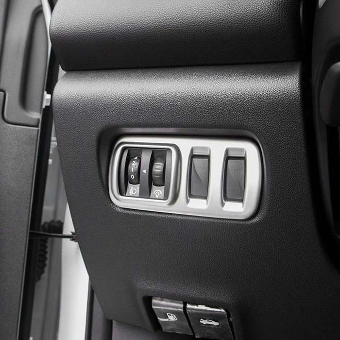 Car Stick Styling ABS Chrome Front Head Fog Light Switch Trim Frame Lamp Panel for Kadjar 2016-2019