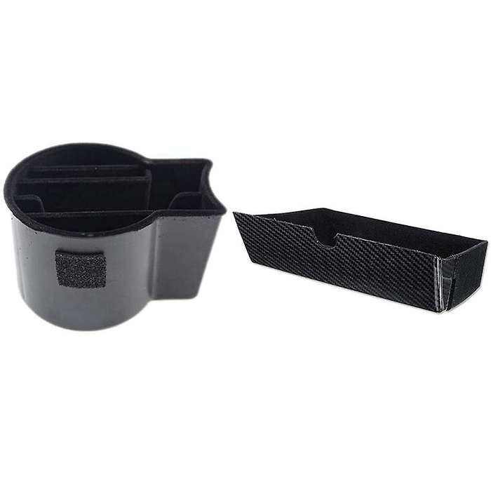 Car Style Center Console Storage Box Drawer Tray Cup Holder for Model X Model S 2012 -2019