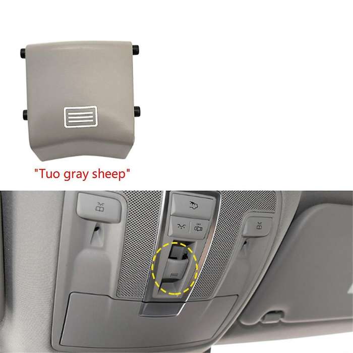 Car Sunroof Window Switch Button Cover Indoor Ceiling Light Switch for ML G W166 W292 W463 Grey