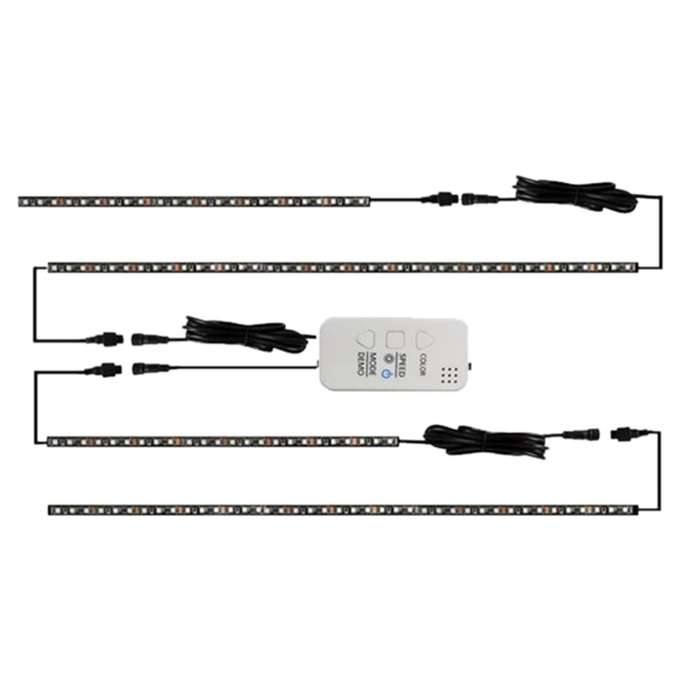 Car Symphony Chassis Light Voice Control APP Colorful Streaming Marquee Trim Light Atmosphere Light