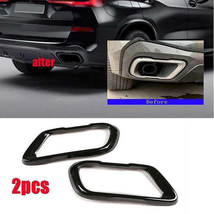 Car Tail Muffler Exhaust Pipe Output Cover for X5 G05 X6 G06 X7 G07 2019-2021 Accessory for M Sport