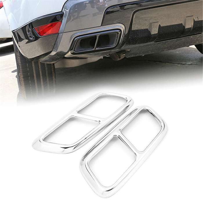 Car Tail Throat Trim for Sport 2018-2022 Exhaust Pipe Cover Exhaust Muffler Tail Pipe Cover Trim