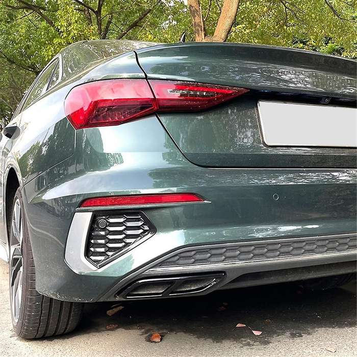 Car Tail Throat Trim Frame Exhaust Pipe Exterior Accessories for A3 8y Sportback Sedan 2021+ B
