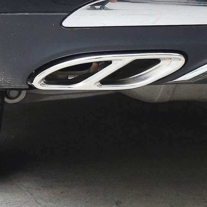 Car Tail Throat Exhaust Trim Frame Four Exhaust Hole Covers for - A-Class W177 A220 A250 2019-2021 S