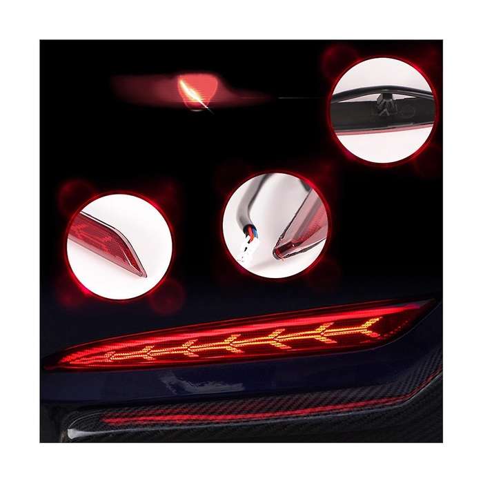Car Taillight Led Fog Light Anti-collision Turn Signal Led Bumper Light for Model Y