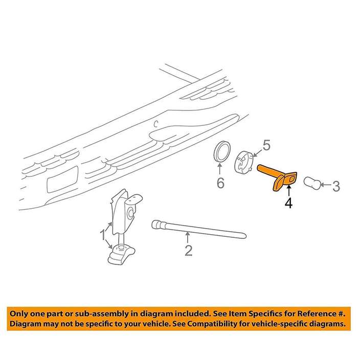Car Tire Carrier Lock Cover 15182986 for Car Accessories
