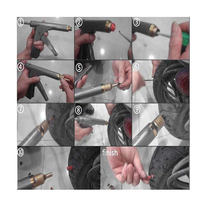 Car Tire Repair Tool Tire Repair Kit Auto Bike Tire Repair Puncture Plug Garage Motorcycle Wheel Va