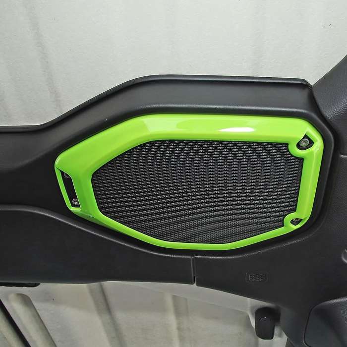 Car Top Roof Speaker Frame Trim Cover for 2018-2021 Wrangler JL JLU JT (Green)