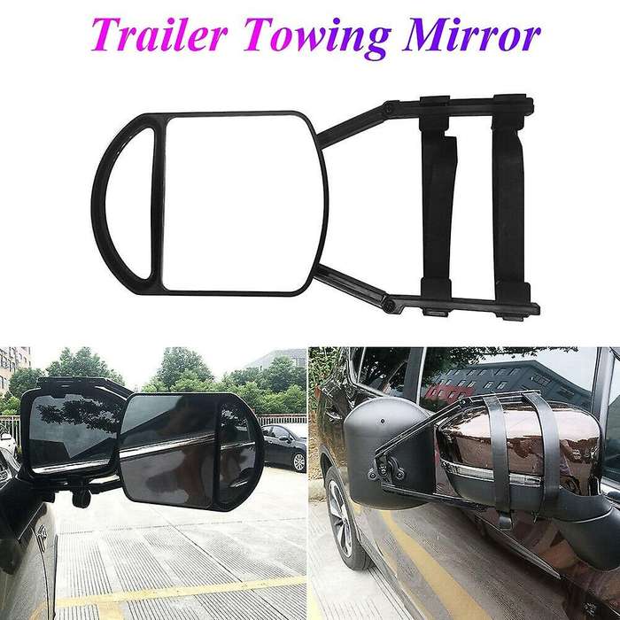 Car Towing Mirror Adjustable Dual Extension Long Arm Wing for RV Trailer Truck