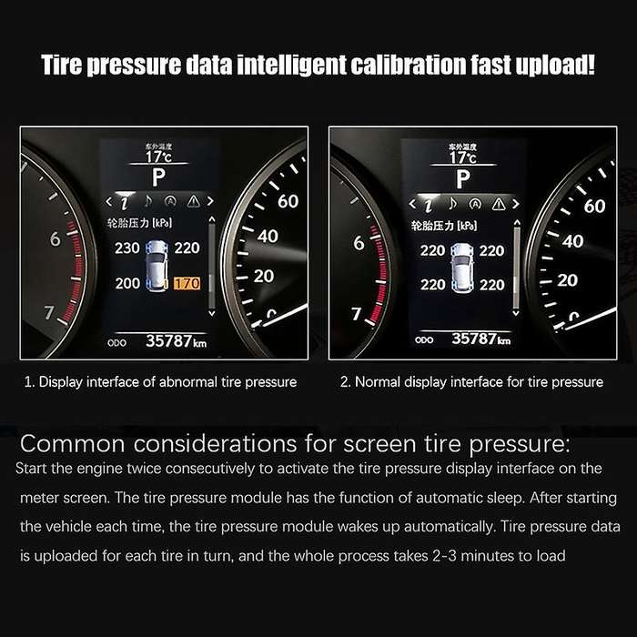 Car Tpms Tire Pressure Monitoring System Car Screen Display for Nx Nx200t Nx300h 2015-2020