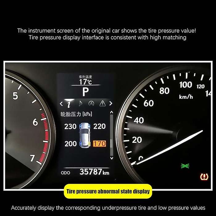 Car Tpms Tire Pressure Monitoring System Car Screen Display for Nx Nx200t Nx300h 2015-2020