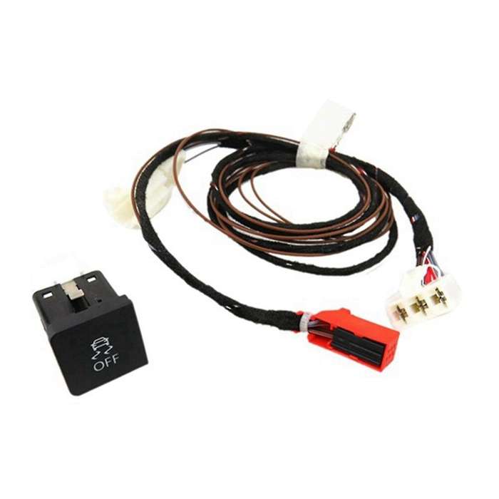 Car Traction Control ESP OFF ASR Switch Button with Harness Plug ESP Switch Button for Zong Golf MK6