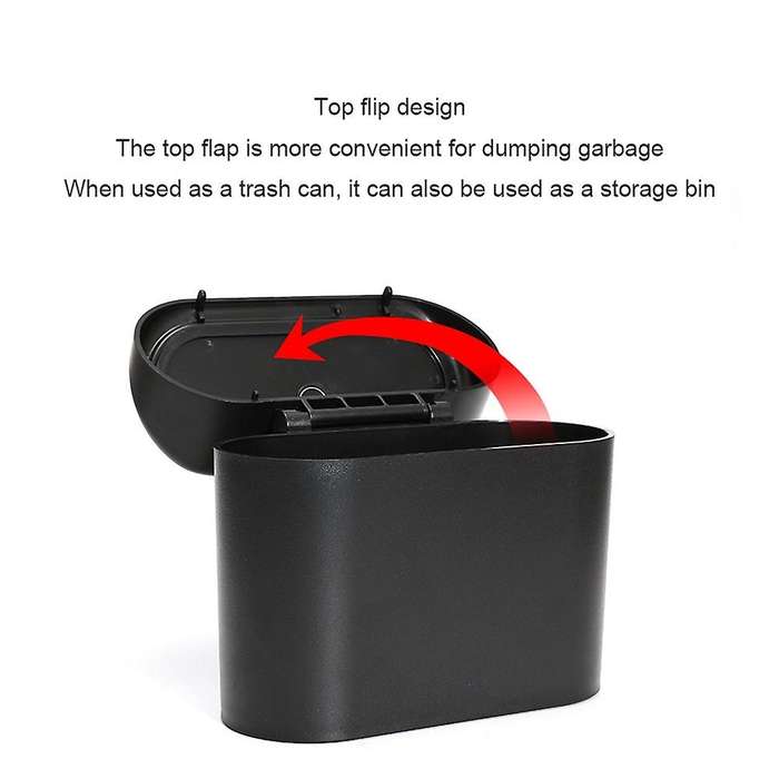 Car Trash Can Interior Organizer Storage Box Car Garbage Bag Press Sealed Trash Can Auto Storage Bin