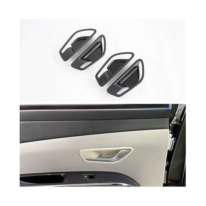 Car Trim Carbon Fiber Styling Inside Door Handle Bowl Cover for NX4 2021 2022