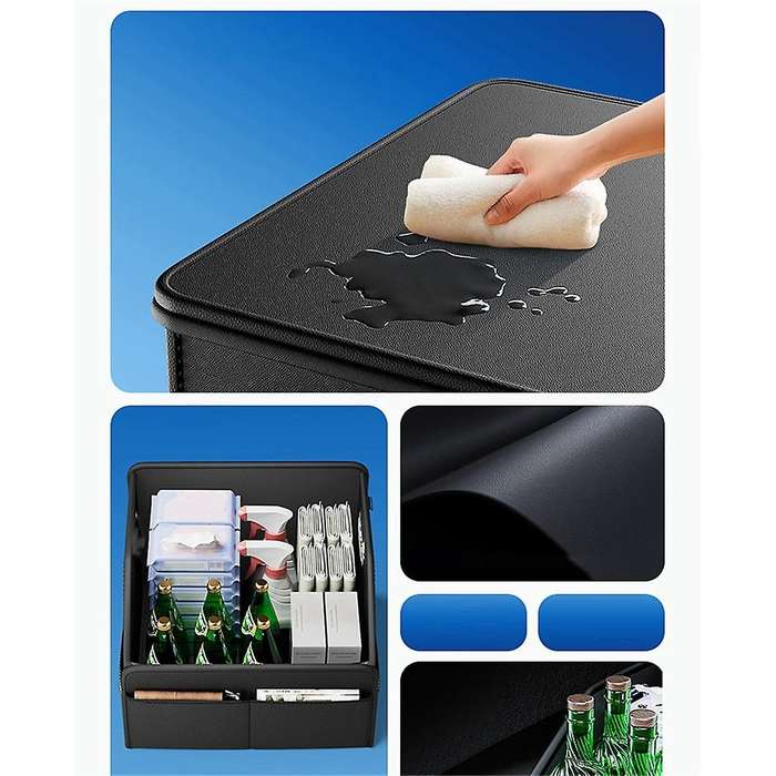 Car Trunk Organizer Folding Auto Trunk Storage Box Multi Compartment Storage Bins Stowing Tidying f