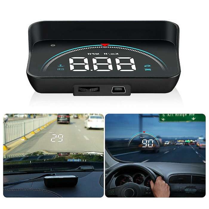 Car Universal HUD Head Up Display OBD II/GPS Interface,Car Speed Projector MPH meter Car Oil Consump