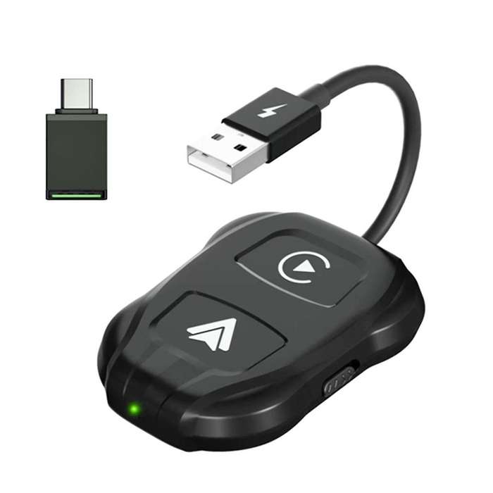 Car Upgrade Wireless CarPlay and Android Auto 2 in 1 Adapter WiFi Smart Dongle for Converting Factor