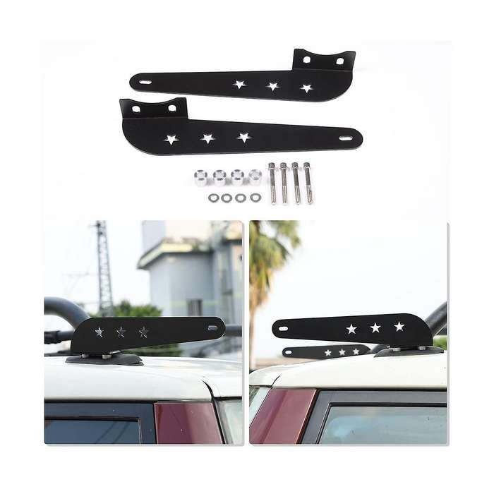 Car Upper Roof Windshield Led Light Bar Searchlight Mounts Bracket for Cruiser 2007-2021 Accessorie