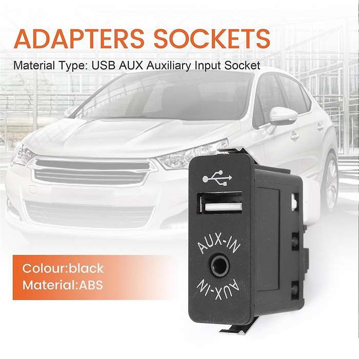 Car USB AUX In Plug Auxiliary Input Socket Adapter for BMW E81 E87 E90 F10 F12 E70 X4 X5 X6
