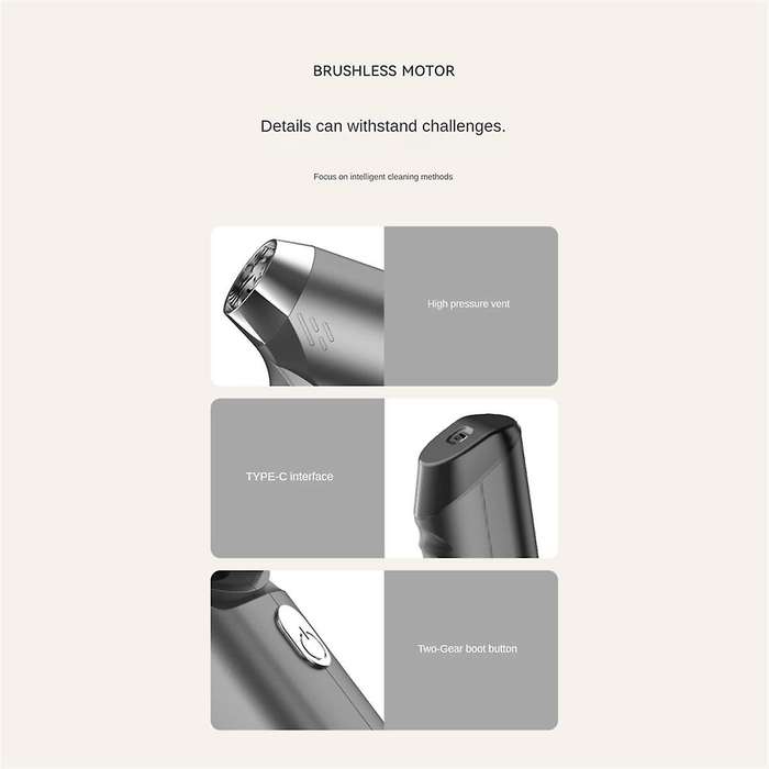 Car Vacuum Cleaner 12000pa Wireless Handheld Strong Suction Vacuum Cleaner Portable Robot for Car Ho