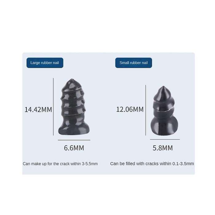Car Vacuum Tyre Repair Nail Rubber Tire Puncture Repair Glue Free Motorcycle Tubeless Rubber Nails