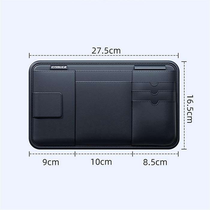 Car Visor Storage Device Multi-Function Light Shield Glasses Bag Card Driver'S License Clip Car Stor