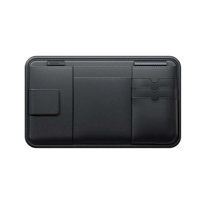 Car Visor Storage Device Multi-Function Light Shield Glasses Bag Card Driver'S License Clip Car Stor