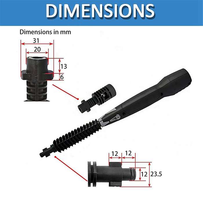 Car Washer Sprays Jet Water Wand Spear Nozzle Tip Jet for K2 K4 K5 K6 K7 Pressure Washer
