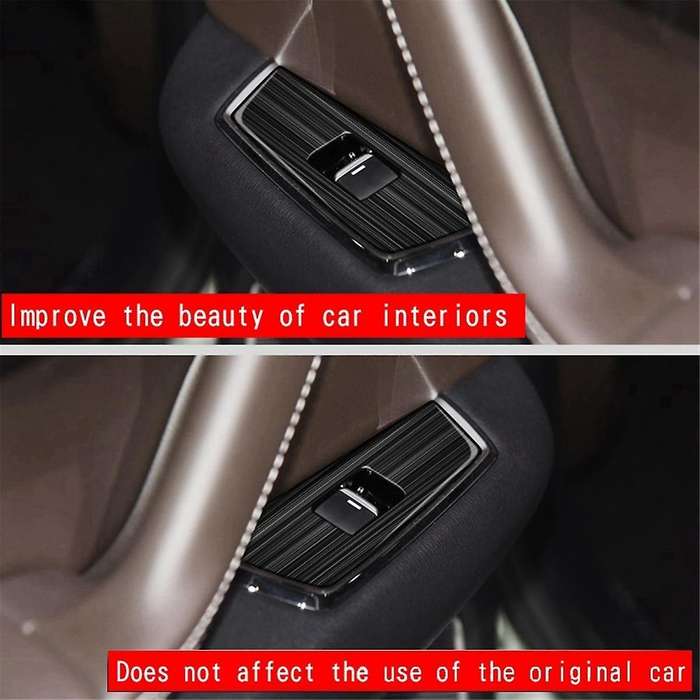 Car Window Glass Lift Button Switch Cover Trim Stainless Steel Door Armrest Panel for CX9 -9 2022+ L